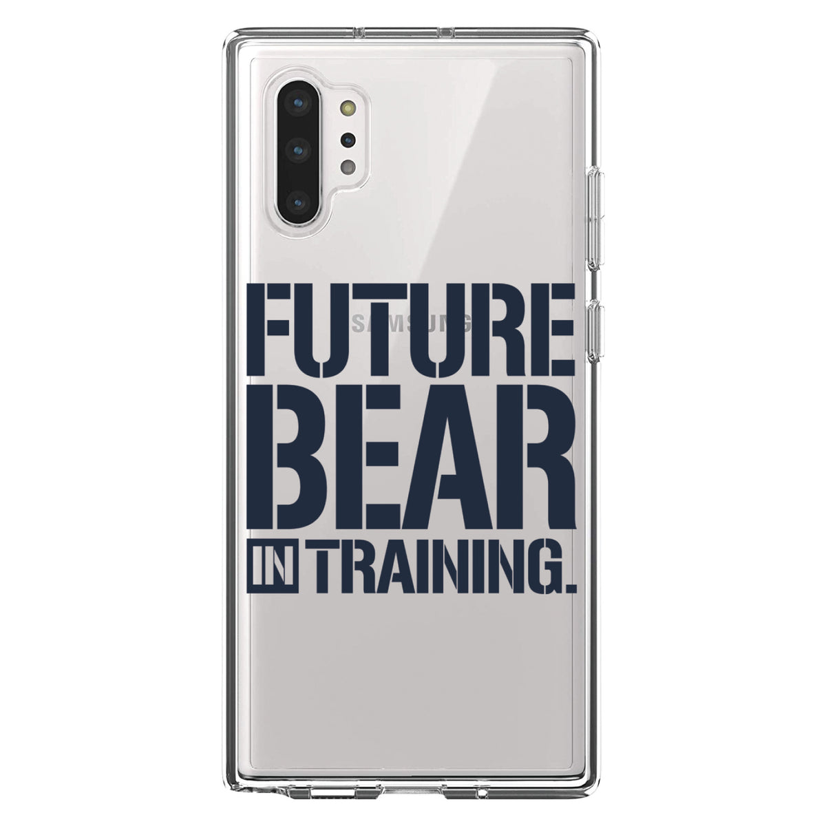 Future Bear in Training Clear Shockproof iPhone Case, view 10