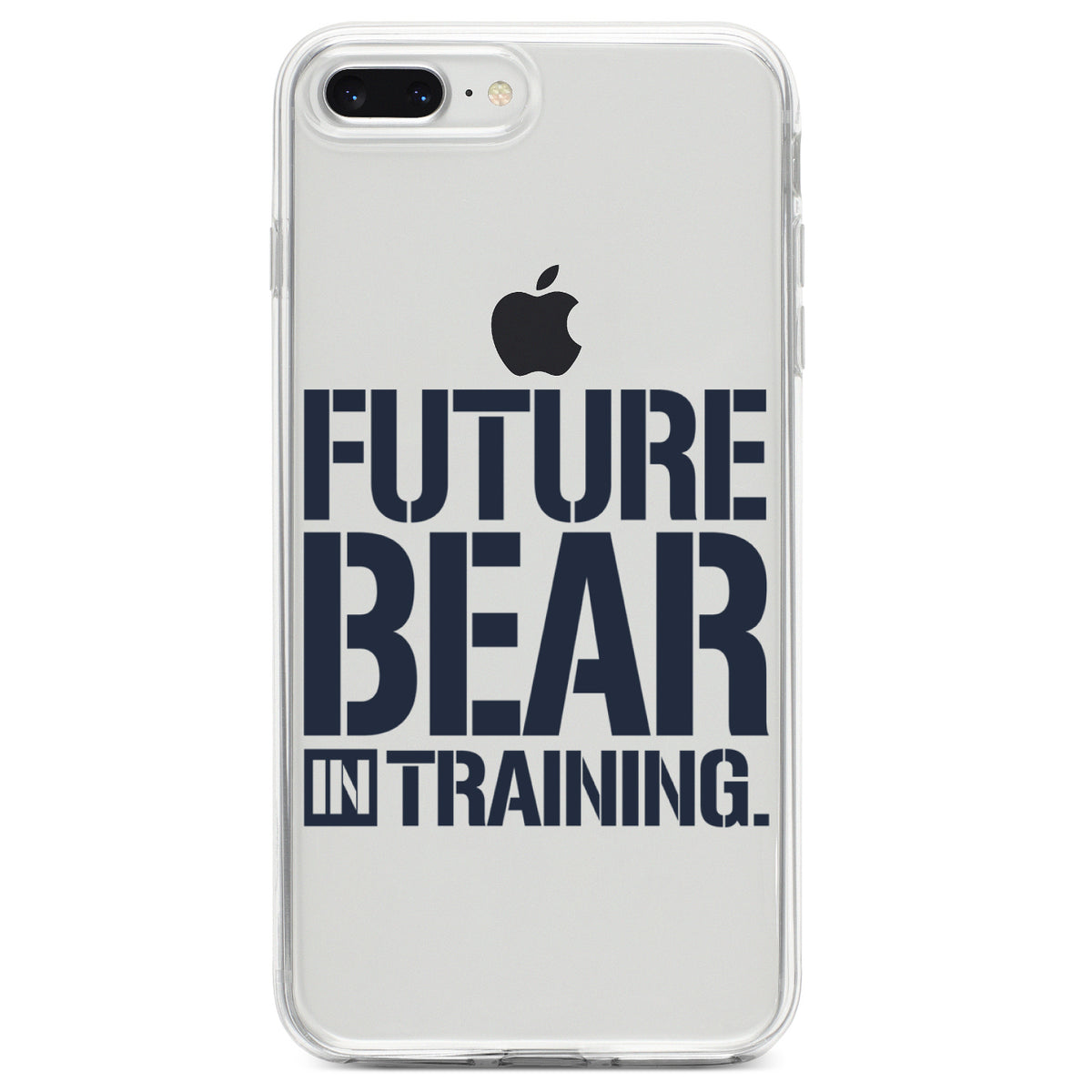 Future Bear in Training Clear Shockproof iPhone Case, view 6