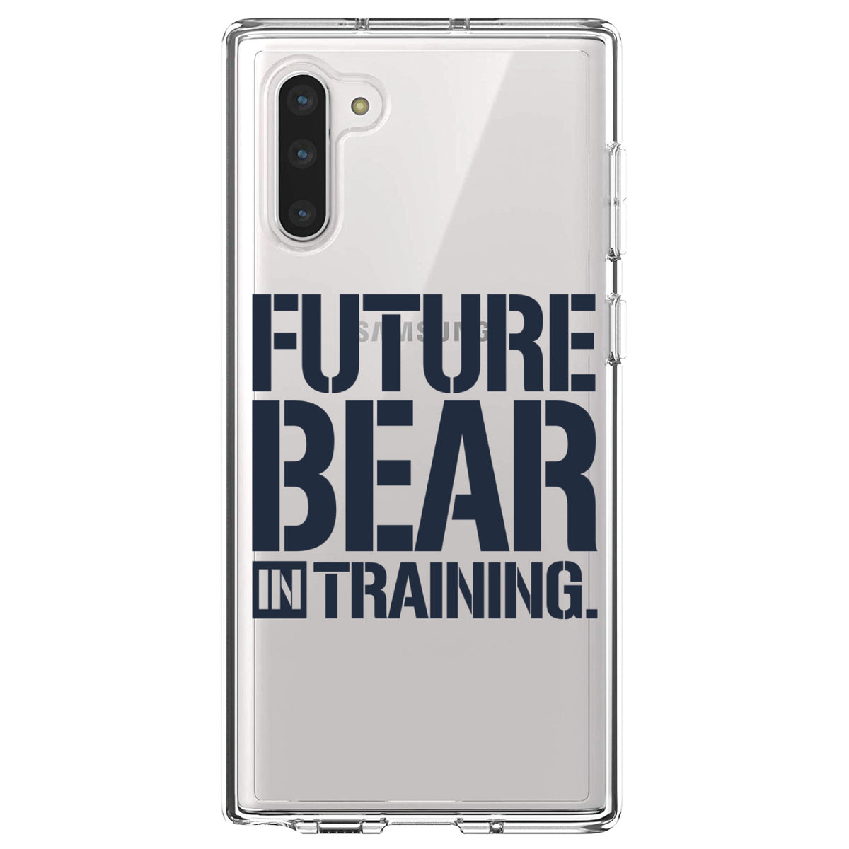 Future Bear in Training Clear Shockproof iPhone Case, view 9