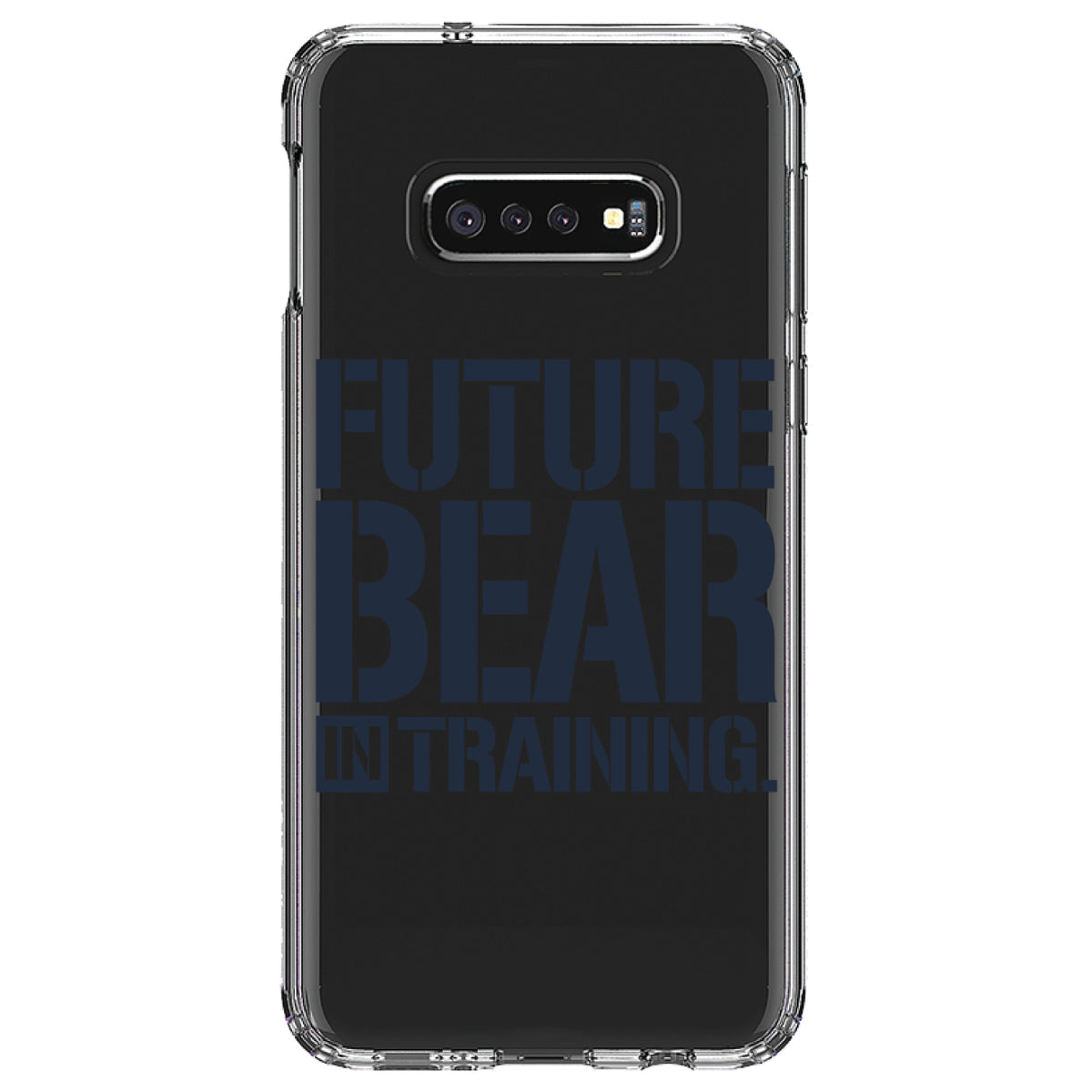 Future Bear in Training Clear Shockproof iPhone Case, view 18