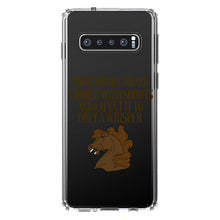 DistinctInk® Clear Shockproof Hybrid Case for Apple iPhone / Samsung Galaxy / Google Pixel - Can't Train Horse with Shouts & Expect Whisper