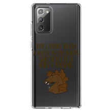 DistinctInk® Clear Shockproof Hybrid Case for Apple iPhone / Samsung Galaxy / Google Pixel - Can't Train Horse with Shouts & Expect Whisper