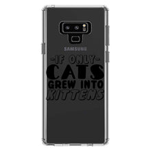 DistinctInk® Clear Shockproof Hybrid Case for Apple iPhone / Samsung Galaxy / Google Pixel - If Only Cats Grew Into Kittens