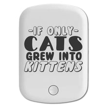 DistinctInk Magnetic Battery Pack, Wireless Portable Charger with USB-C Cable, Compatible with MagSafe iPhone 14 / 13 / 12 Series - If Only Cats Grew Into Kittens