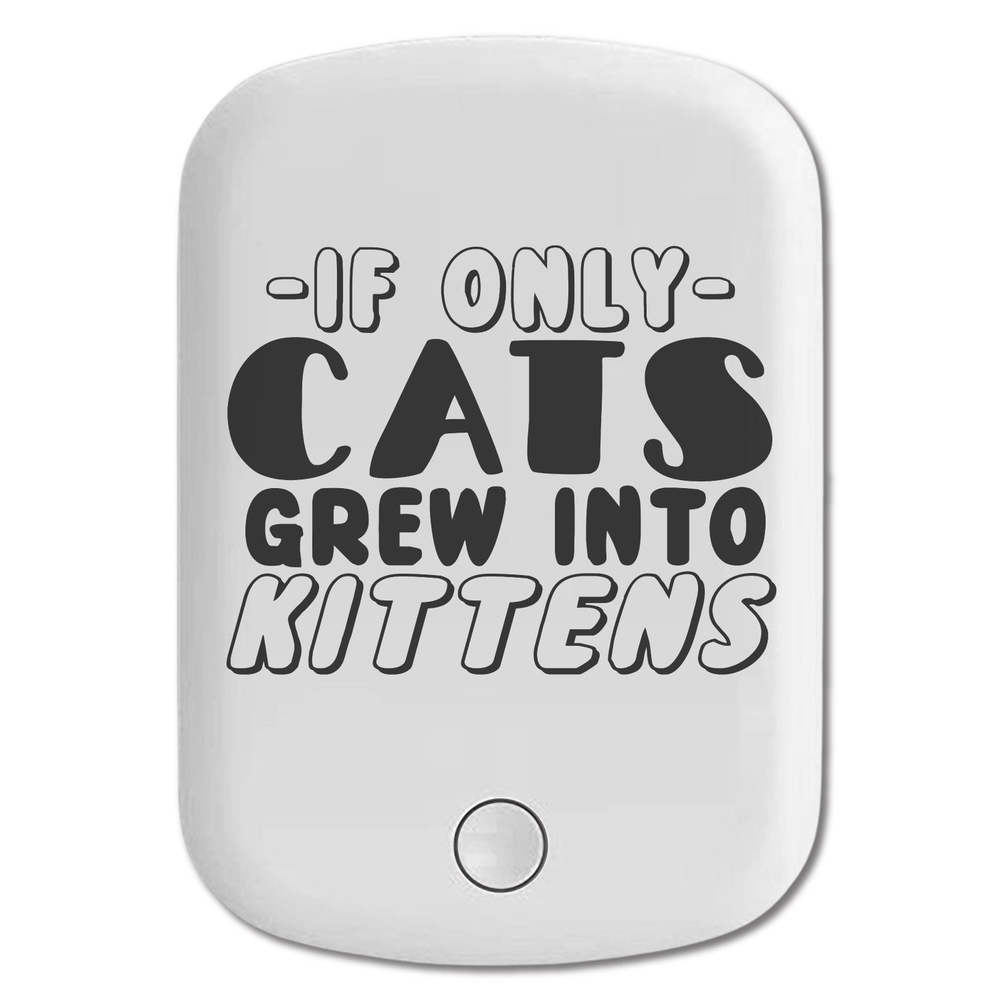 DistinctInk Magnetic Battery Pack, Wireless Portable Charger with USB-C Cable, Compatible with MagSafe iPhone 14 / 13 / 12 Series - If Only Cats Grew Into Kittens