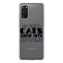 DistinctInk® Clear Shockproof Hybrid Case for Apple iPhone / Samsung Galaxy / Google Pixel - If Only Cats Grew Into Kittens