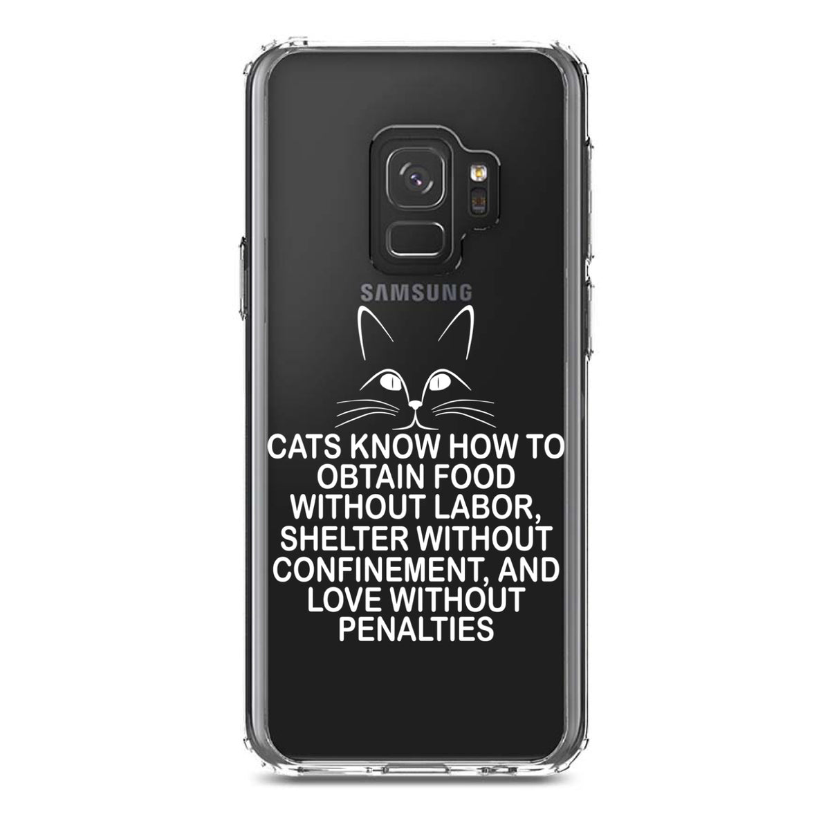 Cats Obtain Food without Labor Clear Shockproof iPhone Case, view 19
