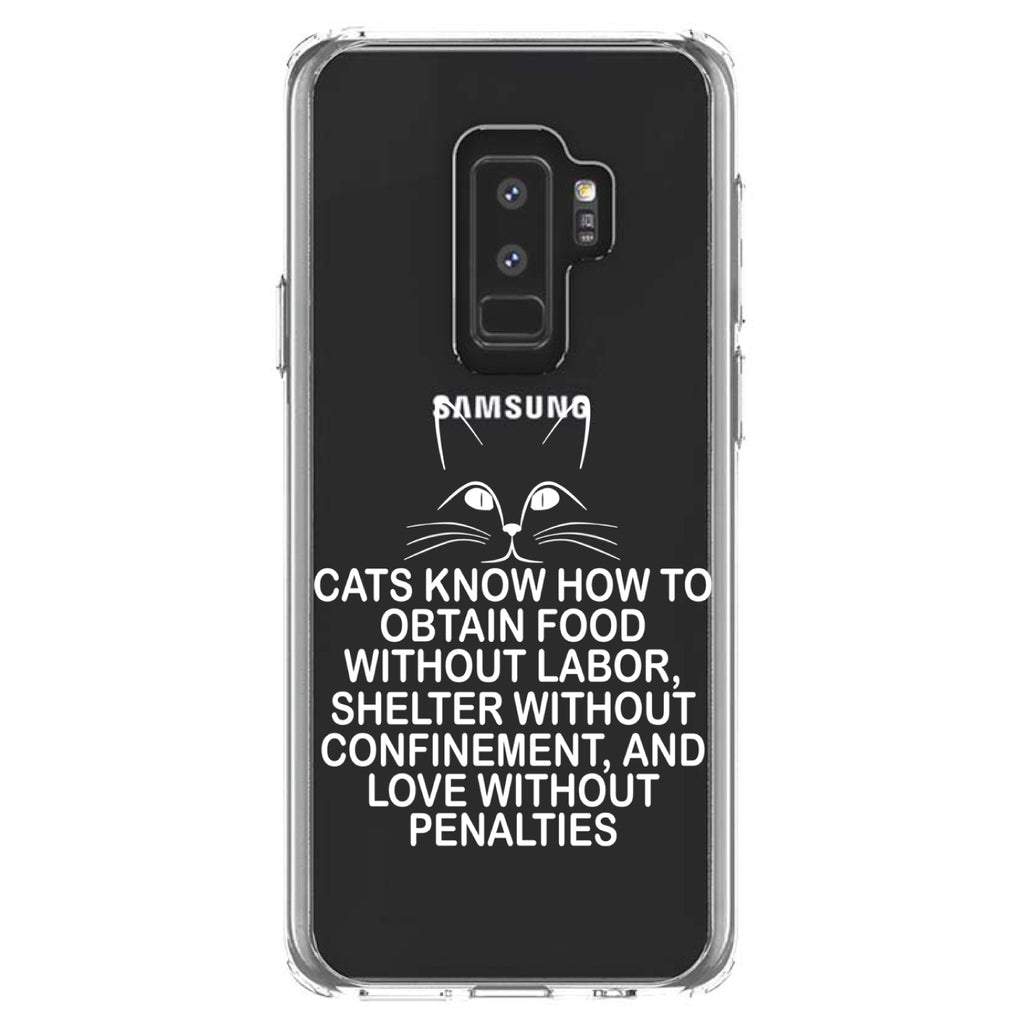 Cats Obtain Food without Labor Clear Shockproof iPhone Case, view 20