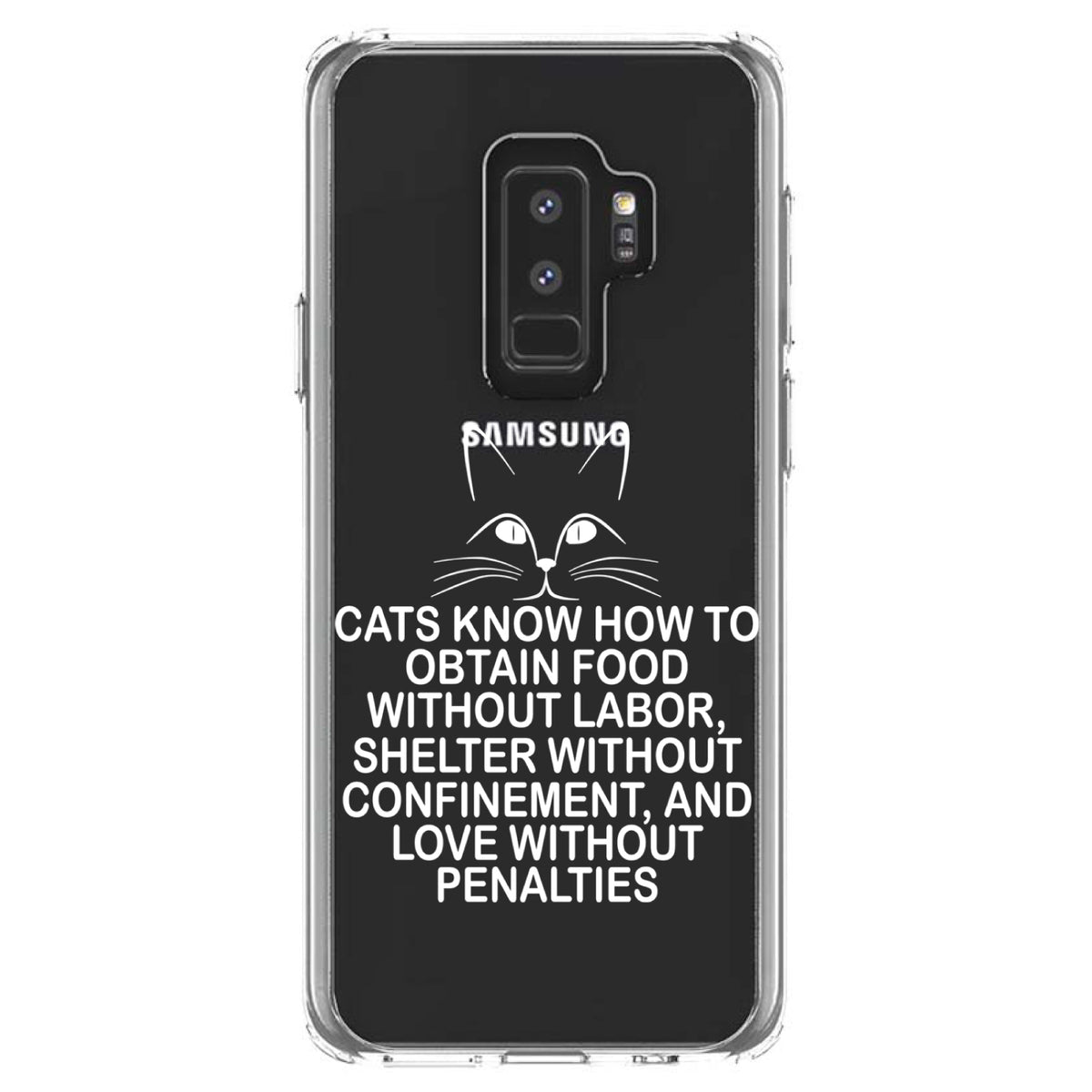 Cats Obtain Food without Labor Clear Shockproof iPhone Case, view 20