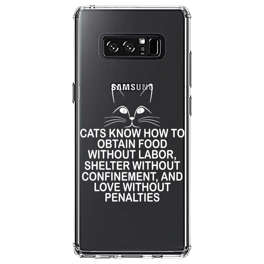 Cats Obtain Food without Labor Clear Shockproof iPhone Case, view 12