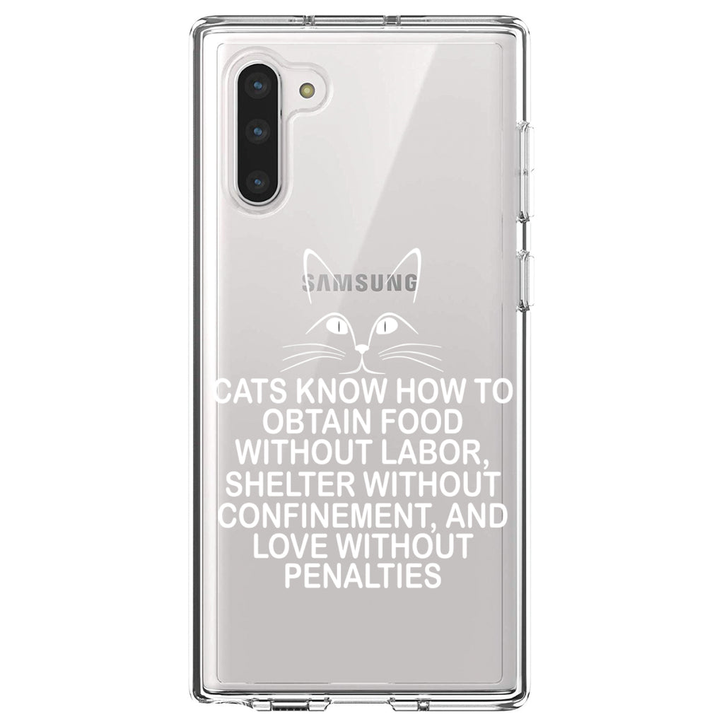 Cats Obtain Food without Labor Clear Shockproof iPhone Case, view 9