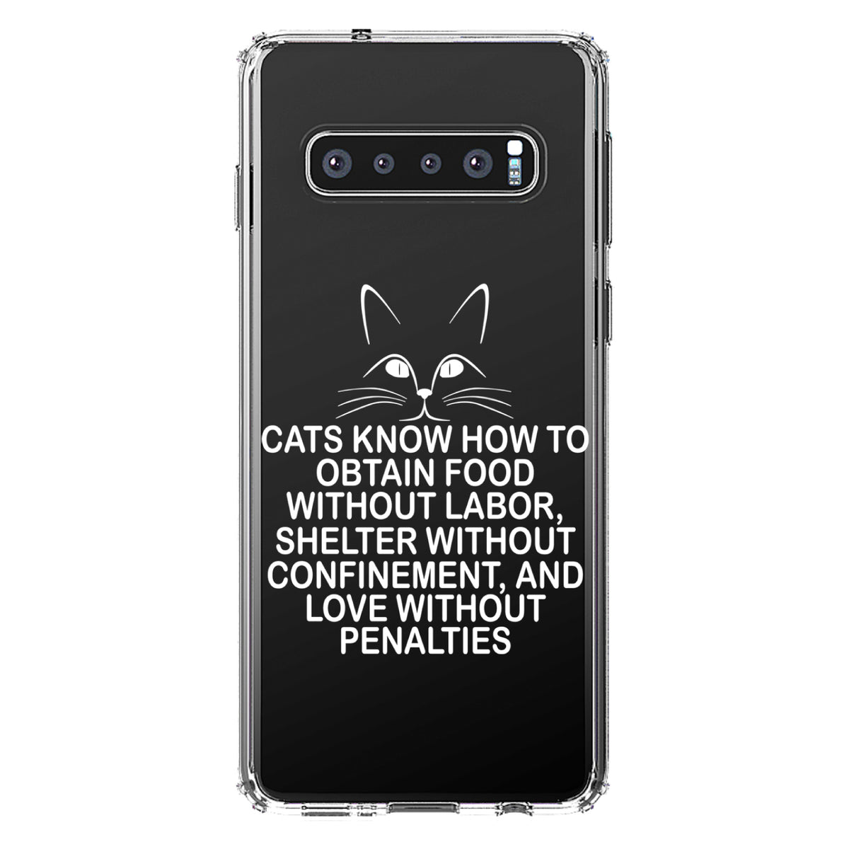 Cats Obtain Food without Labor Clear Shockproof iPhone Case, view 16