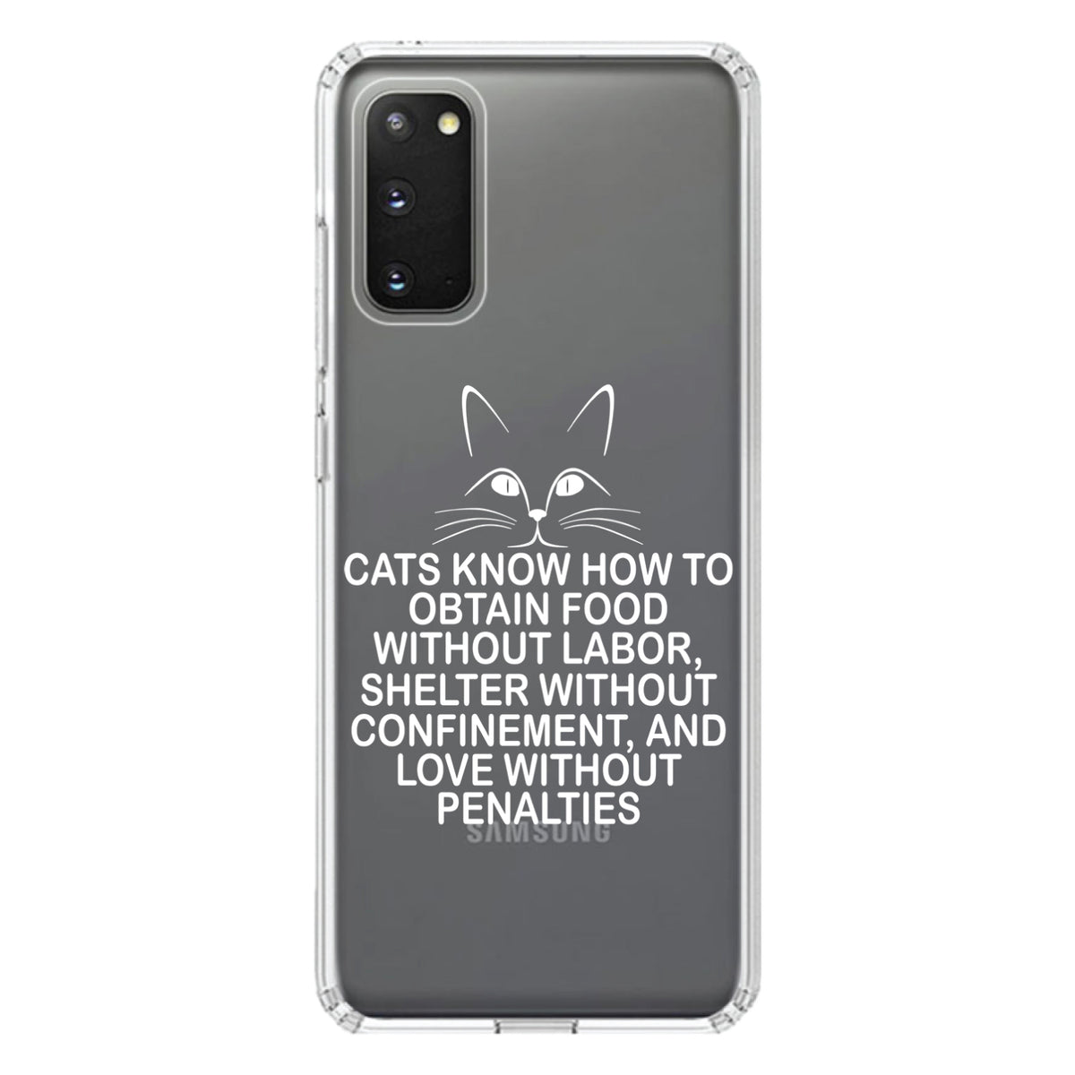 Cats Obtain Food without Labor Clear Shockproof iPhone Case, view 15