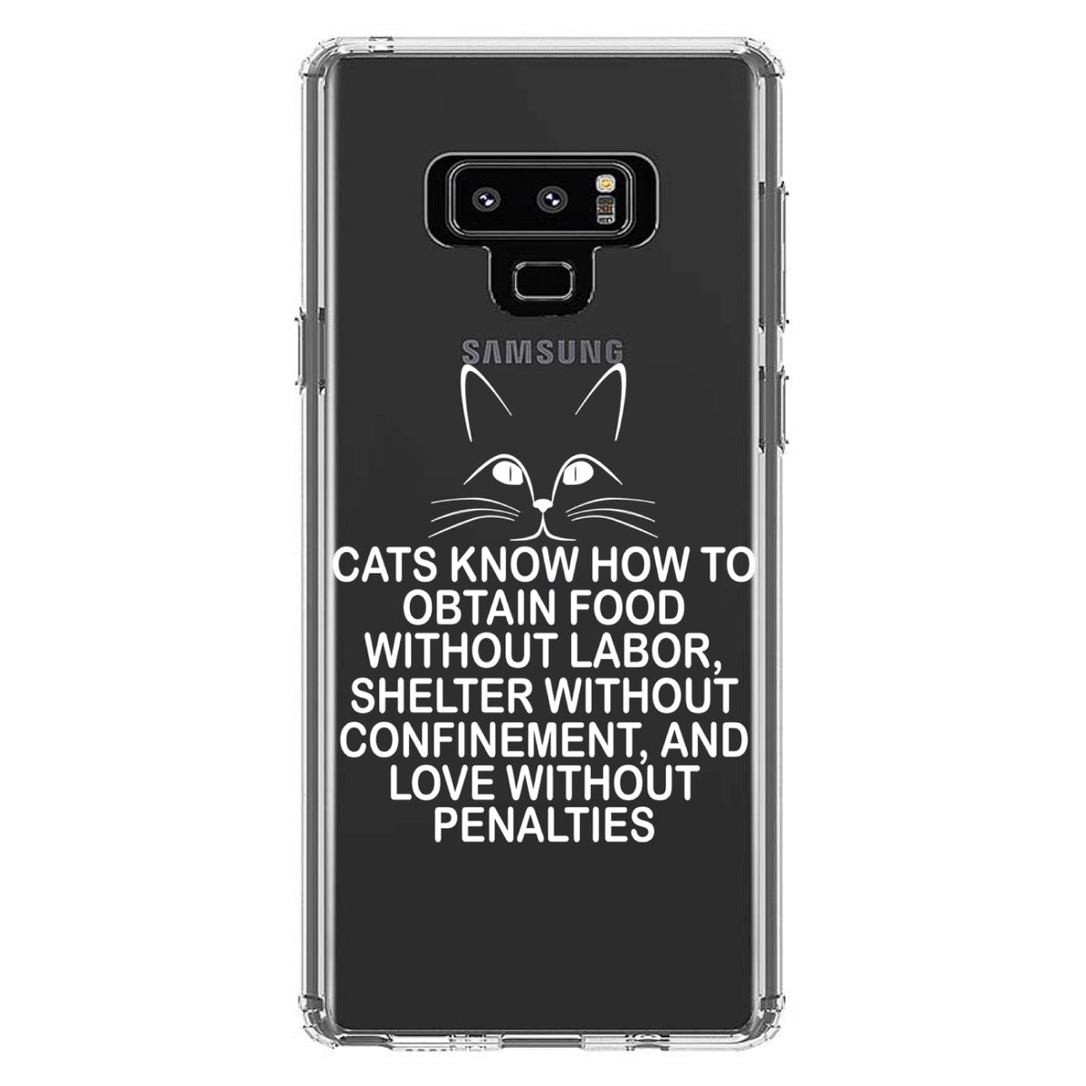 Cats Obtain Food without Labor Clear Shockproof iPhone Case, view 11