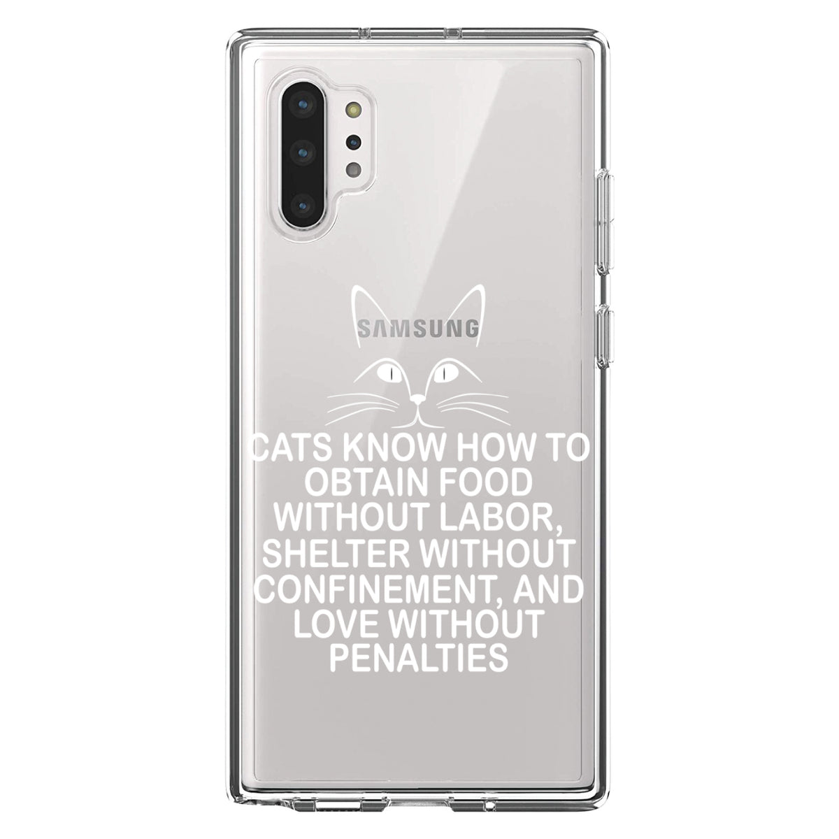 Cats Obtain Food without Labor Clear Shockproof iPhone Case, view 10
