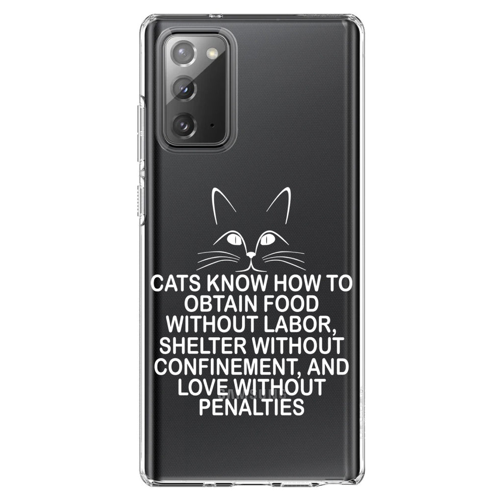 Cats Obtain Food without Labor Clear Shockproof iPhone Case, view 8