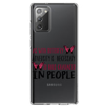 DistinctInk® Clear Shockproof Hybrid Case for Apple iPhone / Samsung Galaxy / Google Pixel - Butterfly - Adversity Necessary Build Character