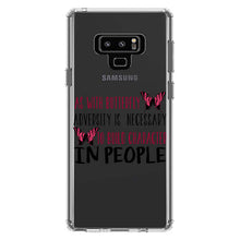DistinctInk® Clear Shockproof Hybrid Case for Apple iPhone / Samsung Galaxy / Google Pixel - Butterfly - Adversity Necessary Build Character