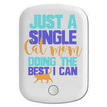 DistinctInk Magnetic Battery Pack, Wireless Portable Charger with USB-C Cable, Compatible with MagSafe iPhone 14 / 13 / 12 Series - Just a Single Cat Mom Doing The Best