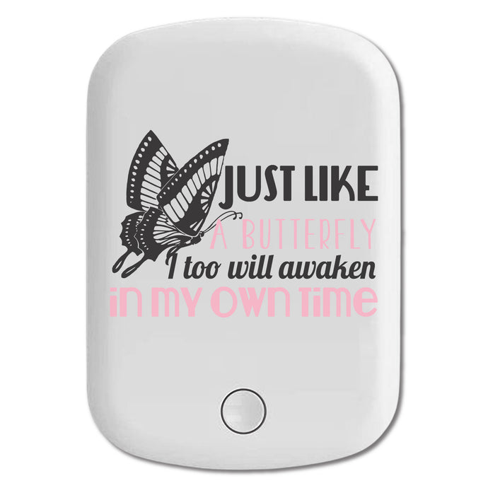 DistinctInk Magnetic Battery Pack, Wireless Portable Charger with USB-C Cable, Compatible with MagSafe iPhone 14 / 13 / 12 Series - Like a Butterfly, Awaken in My Own Time