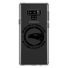 DistinctInk® Clear Shockproof Hybrid Case for Apple iPhone / Samsung Galaxy / Google Pixel - Eagle Uses Negative Energy to Fly Higher