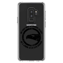 DistinctInk® Clear Shockproof Hybrid Case for Apple iPhone / Samsung Galaxy / Google Pixel - Eagle Uses Negative Energy to Fly Higher
