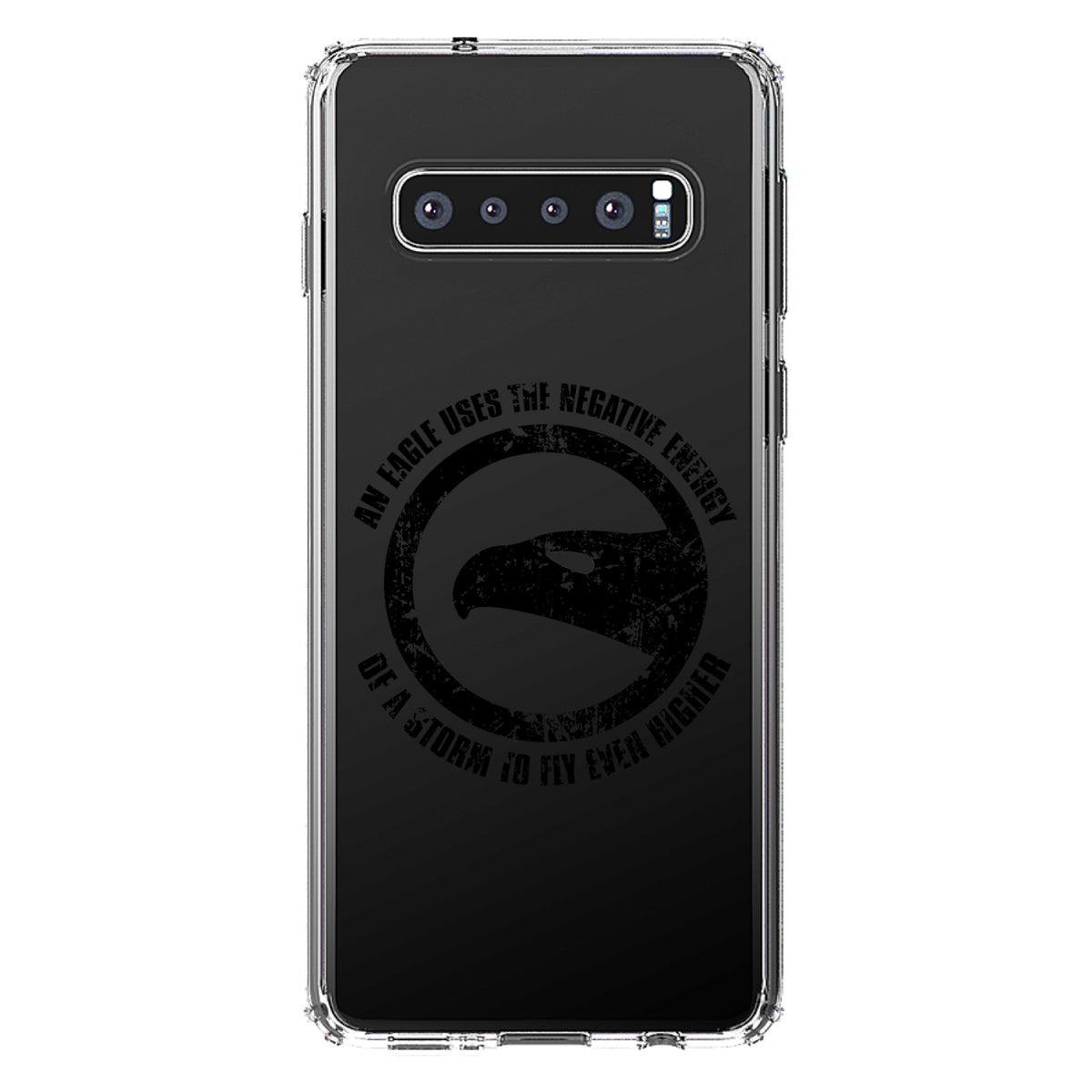 Eagle Uses Negative Energy to Fly Higher Clear Shockproof iPhone Case, view 16