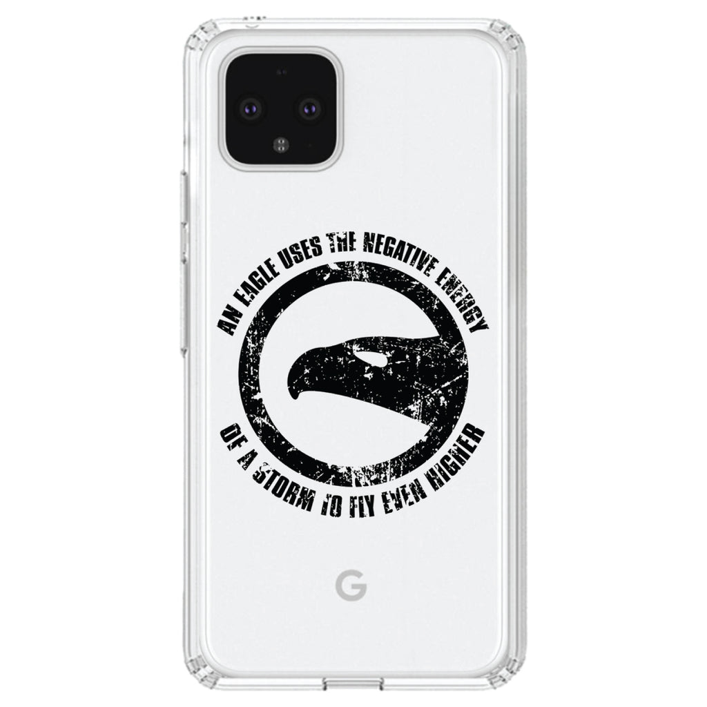 Eagle Uses Negative Energy to Fly Higher Clear Shockproof iPhone Case, view 23