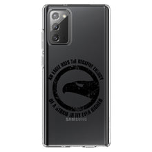 DistinctInk® Clear Shockproof Hybrid Case for Apple iPhone / Samsung Galaxy / Google Pixel - Eagle Uses Negative Energy to Fly Higher