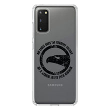DistinctInk® Clear Shockproof Hybrid Case for Apple iPhone / Samsung Galaxy / Google Pixel - Eagle Uses Negative Energy to Fly Higher