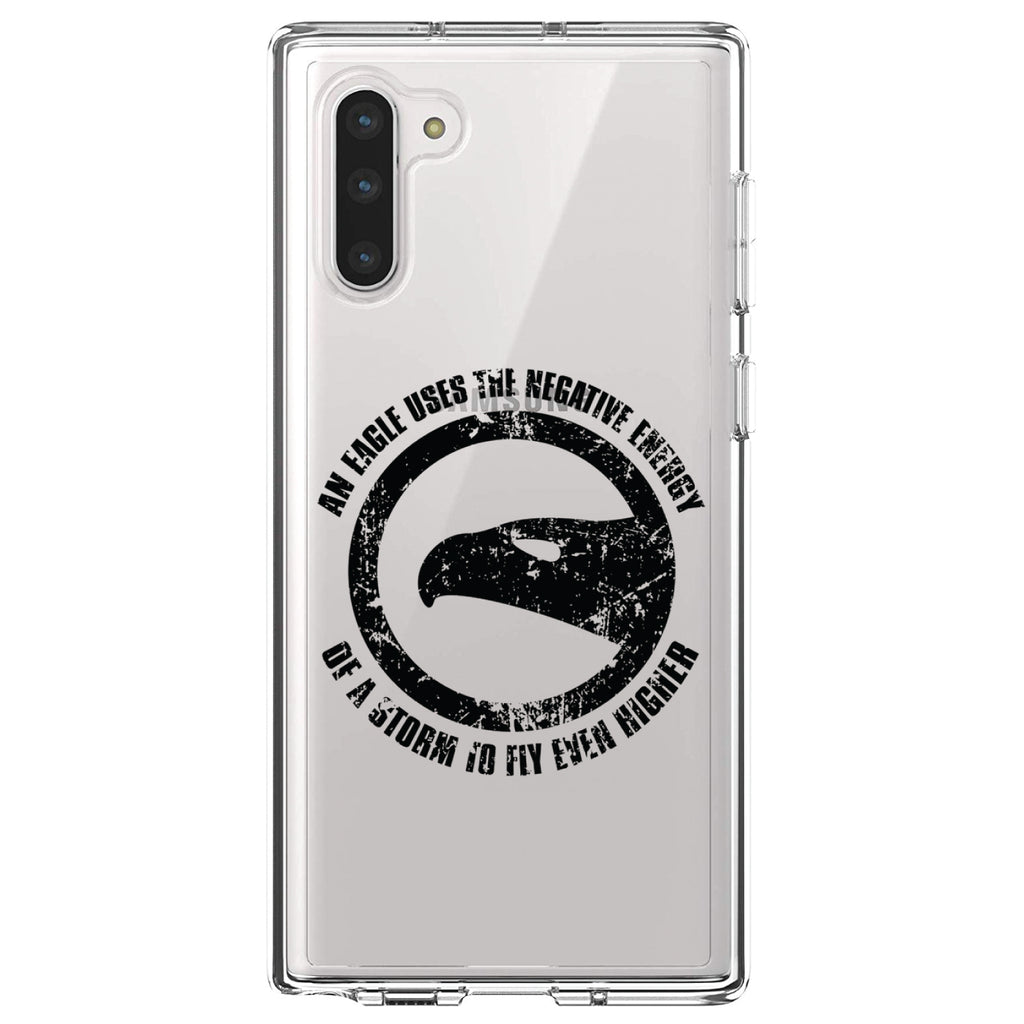 Eagle Uses Negative Energy to Fly Higher Clear Shockproof iPhone Case, view 9