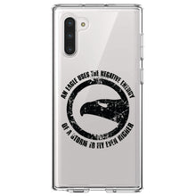 DistinctInk® Clear Shockproof Hybrid Case for Apple iPhone / Samsung Galaxy / Google Pixel - Eagle Uses Negative Energy to Fly Higher