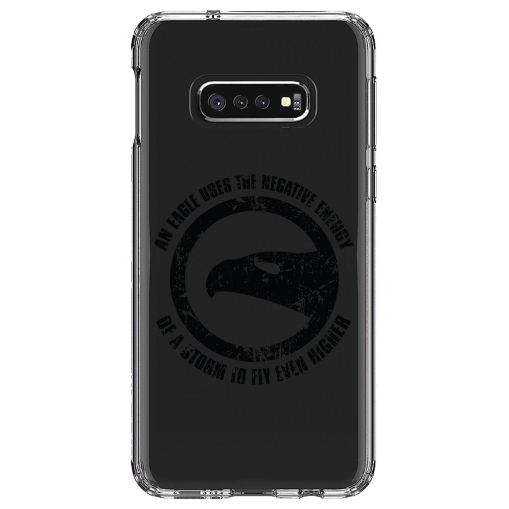Eagle Uses Negative Energy to Fly Higher Clear Shockproof iPhone Case, view 18