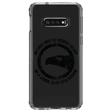 DistinctInk® Clear Shockproof Hybrid Case for Apple iPhone / Samsung Galaxy / Google Pixel - Eagle Uses Negative Energy to Fly Higher