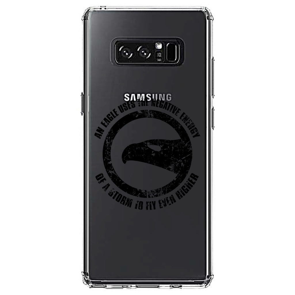 Eagle Uses Negative Energy to Fly Higher Clear Shockproof iPhone Case, view 12