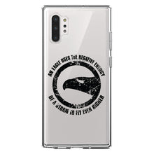 DistinctInk® Clear Shockproof Hybrid Case for Apple iPhone / Samsung Galaxy / Google Pixel - Eagle Uses Negative Energy to Fly Higher