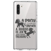 DistinctInk® Clear Shockproof Hybrid Case for Apple iPhone / Samsung Galaxy / Google Pixel - Pony Childhood Dream, Horse Adult Treasure