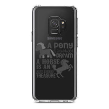 DistinctInk® Clear Shockproof Hybrid Case for Apple iPhone / Samsung Galaxy / Google Pixel - Pony Childhood Dream, Horse Adult Treasure