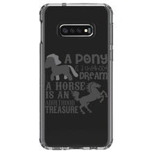 DistinctInk® Clear Shockproof Hybrid Case for Apple iPhone / Samsung Galaxy / Google Pixel - Pony Childhood Dream, Horse Adult Treasure