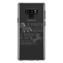 DistinctInk® Clear Shockproof Hybrid Case for Apple iPhone / Samsung Galaxy / Google Pixel - Pony Childhood Dream, Horse Adult Treasure