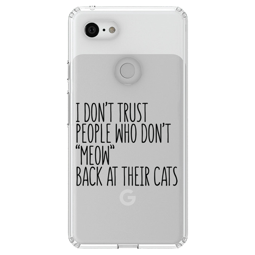 People Who Don't Meow Back Clear Shockproof iPhone Case, view 22