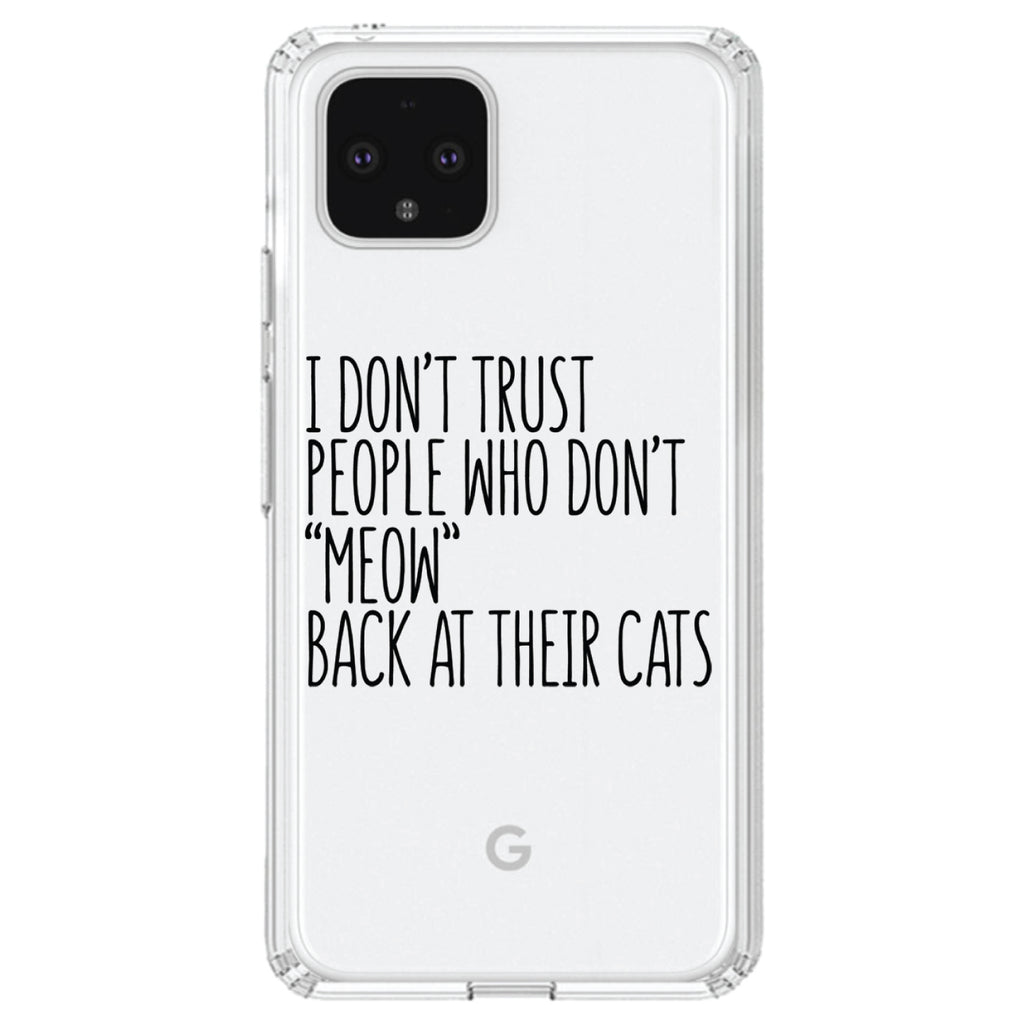 People Who Don't Meow Back Clear Shockproof iPhone Case, view 23