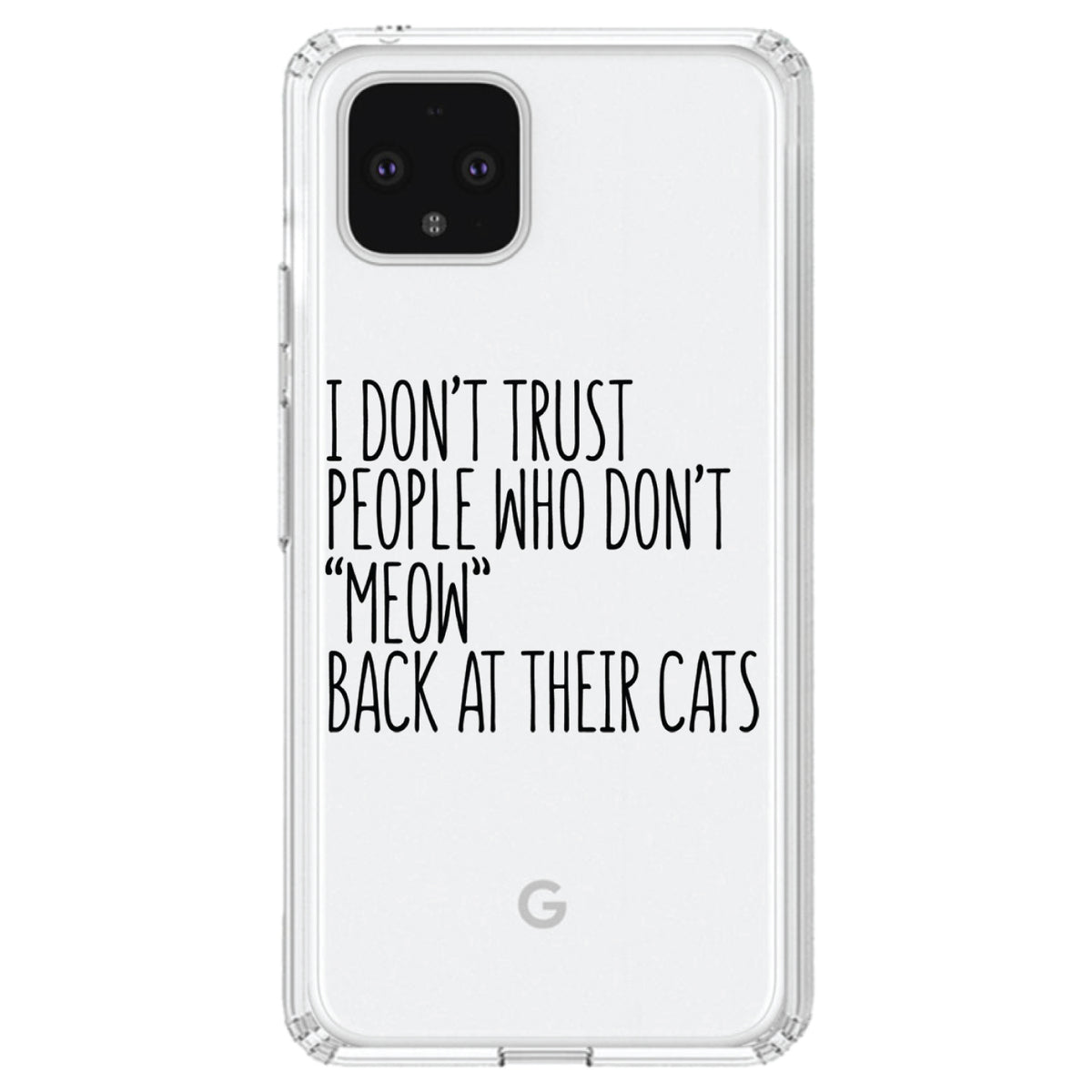 People Who Don't Meow Back Clear Shockproof iPhone Case, view 23