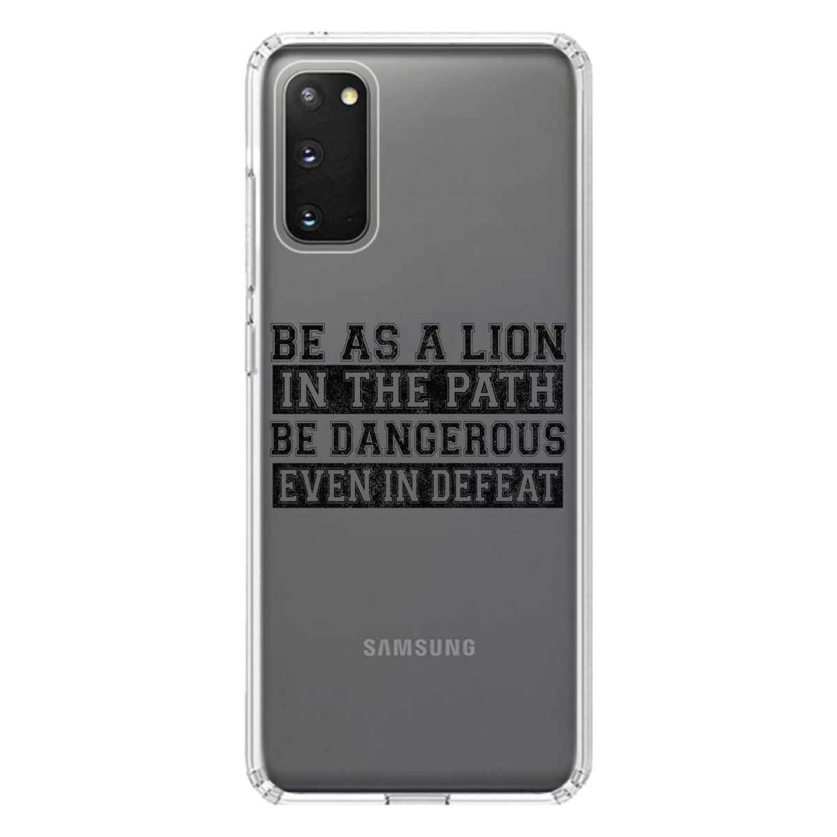Be As A Lion, Dangerous in Defeat Clear Shockproof iPhone Case, view 15