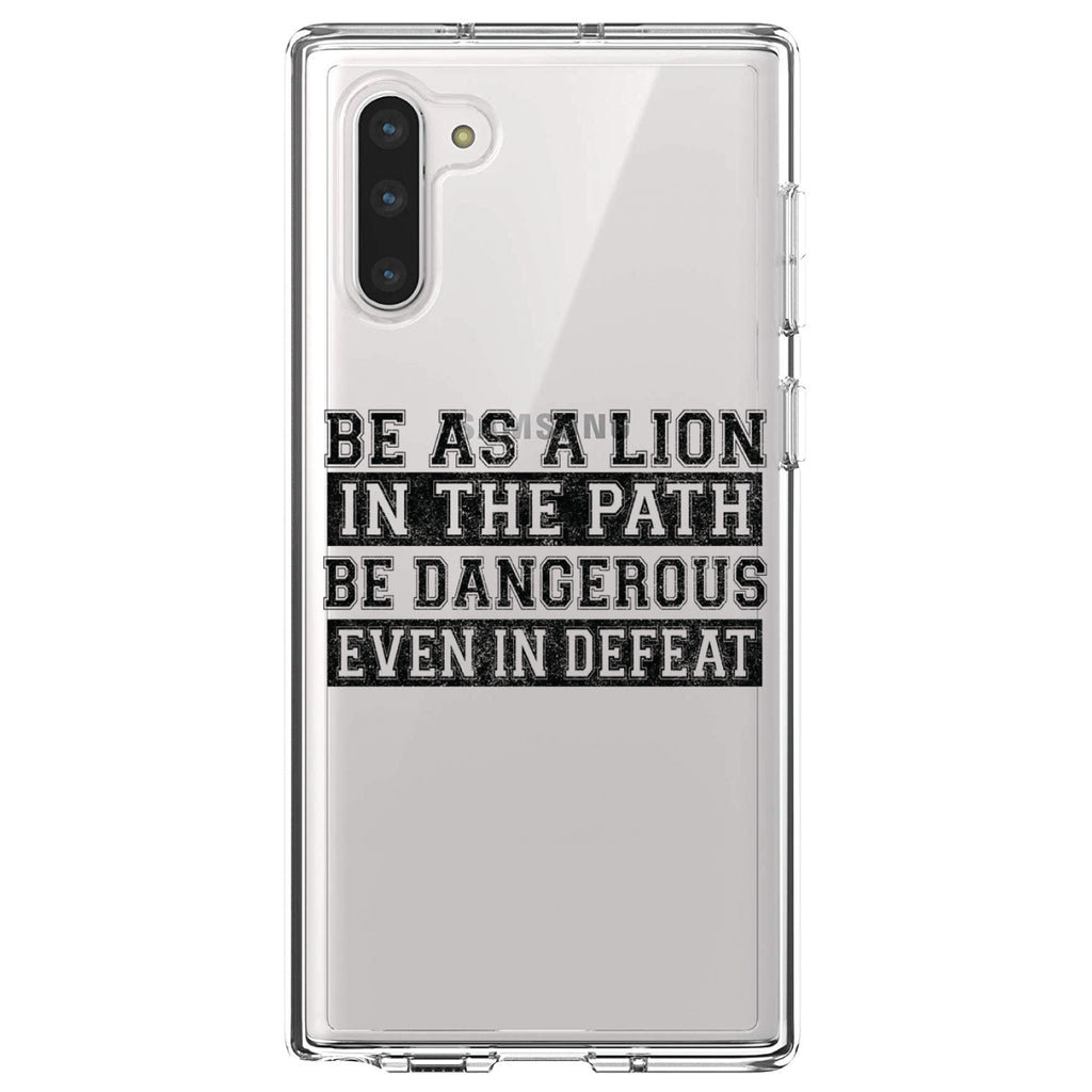 Be As A Lion, Dangerous in Defeat Clear Shockproof iPhone Case, view 9