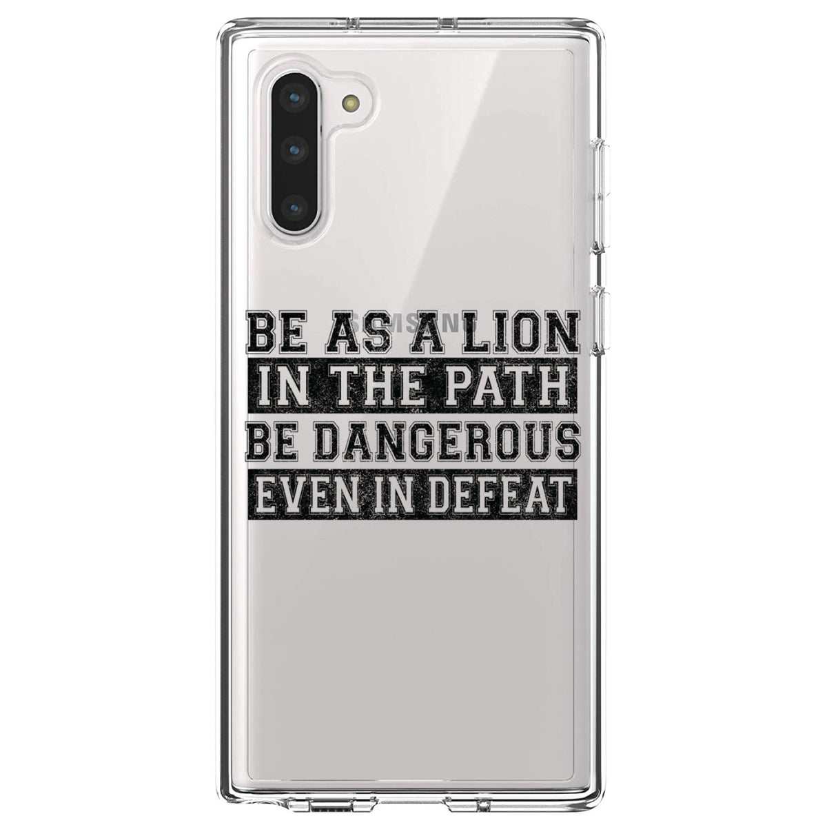 Be As A Lion, Dangerous in Defeat Clear Shockproof iPhone Case, view 9