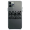 Be As A Lion, Dangerous in Defeat Clear Shockproof iPhone Case