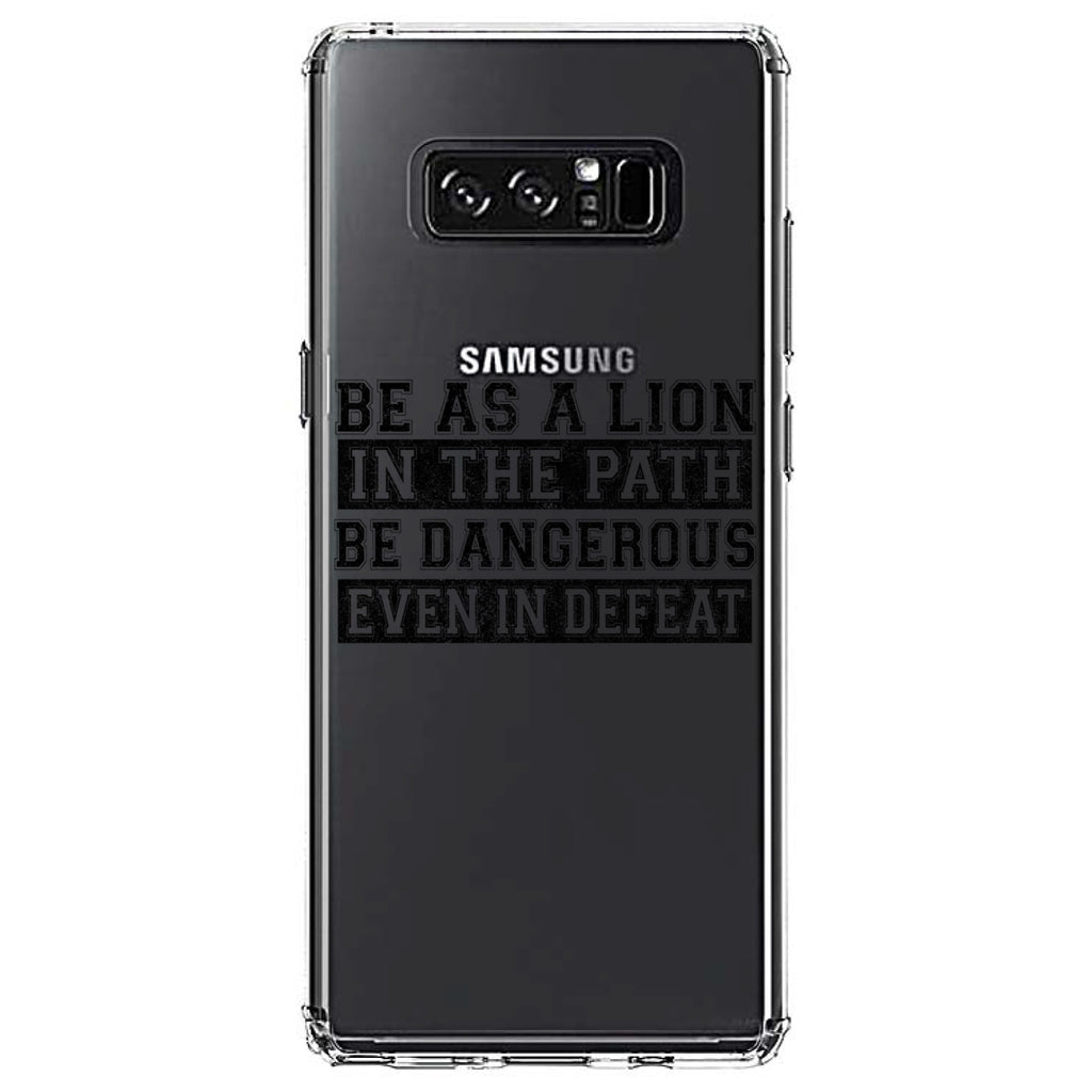 Be As A Lion, Dangerous in Defeat Clear Shockproof iPhone Case, view 12