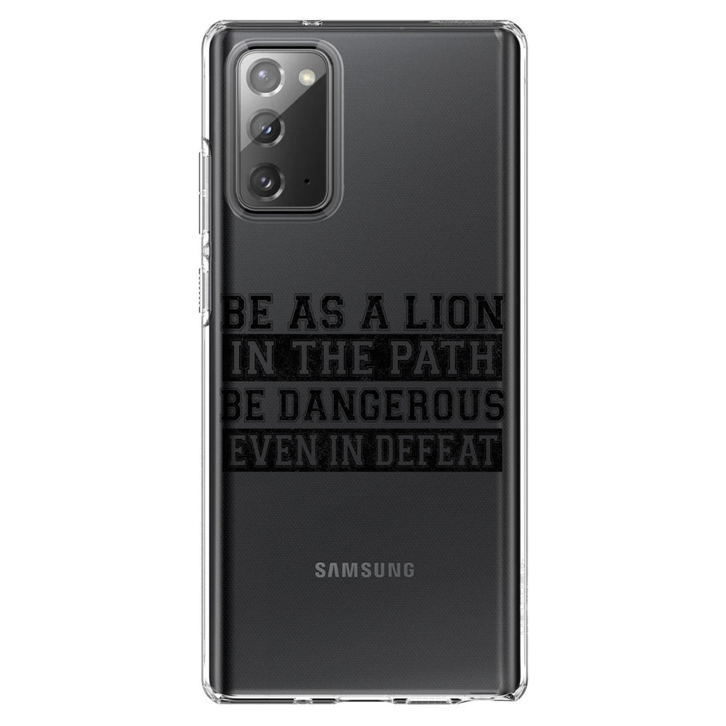 Be As A Lion, Dangerous in Defeat Clear Shockproof iPhone Case, view 8