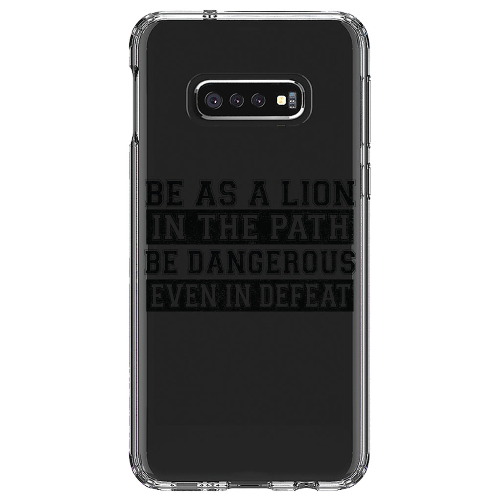 Be As A Lion, Dangerous in Defeat Clear Shockproof iPhone Case, view 18